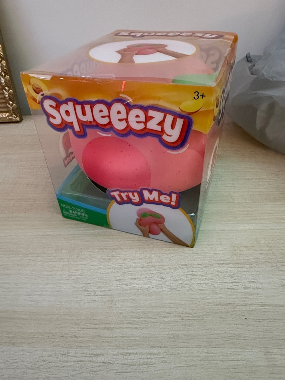 Squishy peach Stress Ball Toy by - Kids Toy